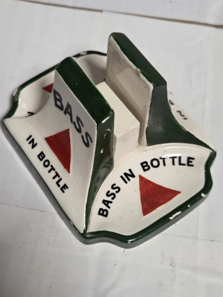 Fantastic Condition Matchbox Holder/Ashtray Advertising Bass In Bottle - 1900s - Image 2 of 4