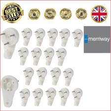 Polished Finish Hardwall Picture Hooks - Pack of 20 Durable 30mm Hooks