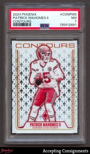 2024 Panini Phoenix Contours #9 Patrick Mahomes II PSA 7 NM Chiefs