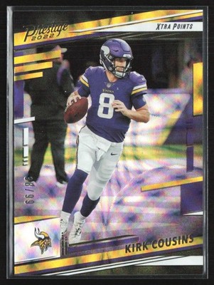 Kirk Cousins 2022 Panini Prestige Xtra Points Gold /99 #189 Minnesota Vikings