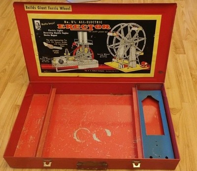 Gilbert Erector Set No. 8 1/2 Case with Original Boiler Insert