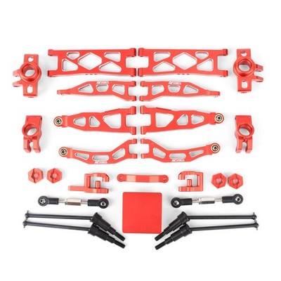 RCAWD 26PCS Aluminum 10mm Wider Suspension Arms Set For ARRMA TYPHON GRANIT Grom