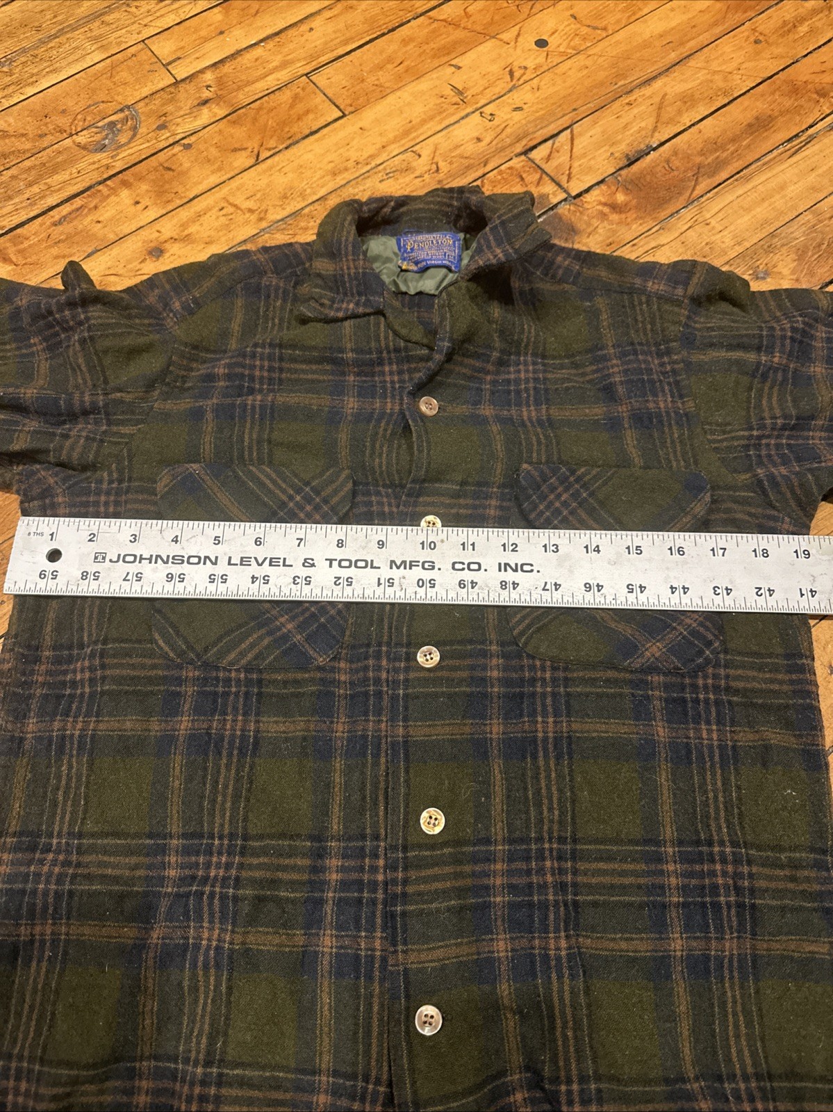 (Missing Button) 60’s Pendleton Board Shirt Loop … - image 6