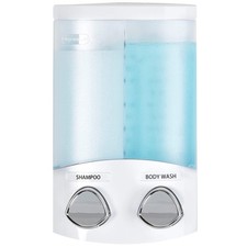 Products White 762541 Euro Series 2chamber Soap And Shower Dispenser