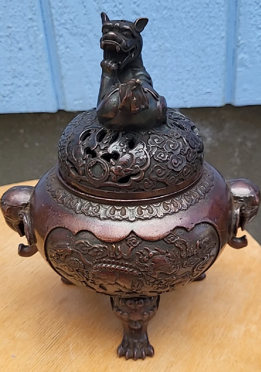 青铜1800年以前中国古董香炉| eBay
