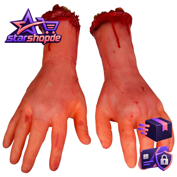 Halloween-Dekoration GefäLschte Arme HäNde Finger Blutige LeichenstüCke 2 StüCk-image