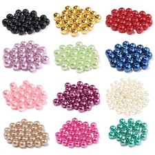 50-1000 QUALITY PEARL SPACER BEADS 3mm 4mm 6mm 8mm 10mm 12mm DIY  Jewelry Making