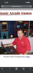 Vintage Nintendo Playchoice 10 Arcade Game Gun Revolver  Orange W/ Chain