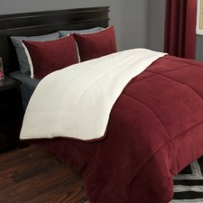 3Pc King Size Comforter Set Bedspread with Pillow Shams All Seasons Bedding Set