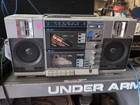 Vintage Emerson CTR 949 Boombox AM FM Radio Dual Cass Stereo 10 Watts