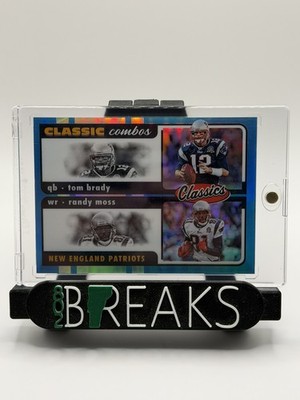 2022 Panini Classics Classic Combos Tom Brady, Randy Moss CC-5 Blue #/5 Patriots