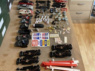 Large Scalextric And Carrera Scrapyard 1/32 Scale.