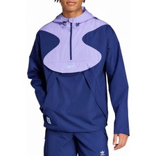 adidas Adult Arsenal Navy Windbreaker Jacket Blue Purple Large NWT 110 MSRP