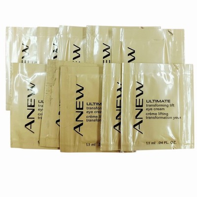 Vintage Avon Anew Ultimate Transforming Lift Eye Cream Sample Lot 10x .04oz