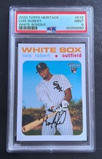 LUIS ROBERT 2020 TOPPS HERITAGE WHITE BORDER SSP /50 PRINT RUN PSA 9 NO GEMS
