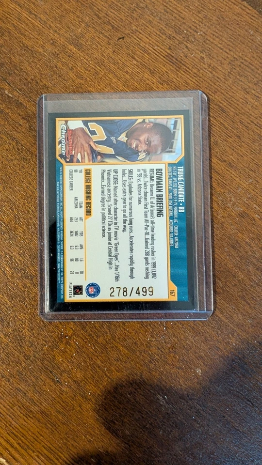 Trung Canidate 2000 Bowman Chrome /499 #167 Rookie RC Rams SP - Image 2 of 2