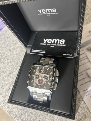 Yema Rallygraf YMHF0801 - Meca-Quartz OS22 - Neue Batterie - Full Set