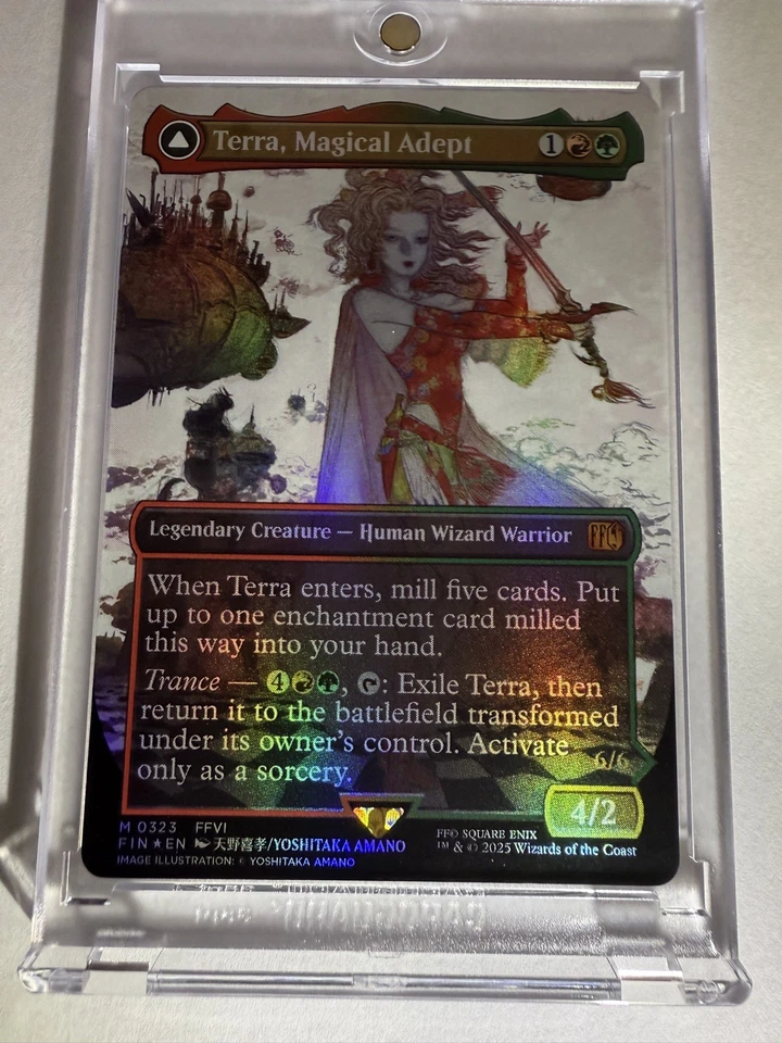 Terra, Magical Adept (Borderless) Final Fantasy Foil MTG - Image 3 of 4