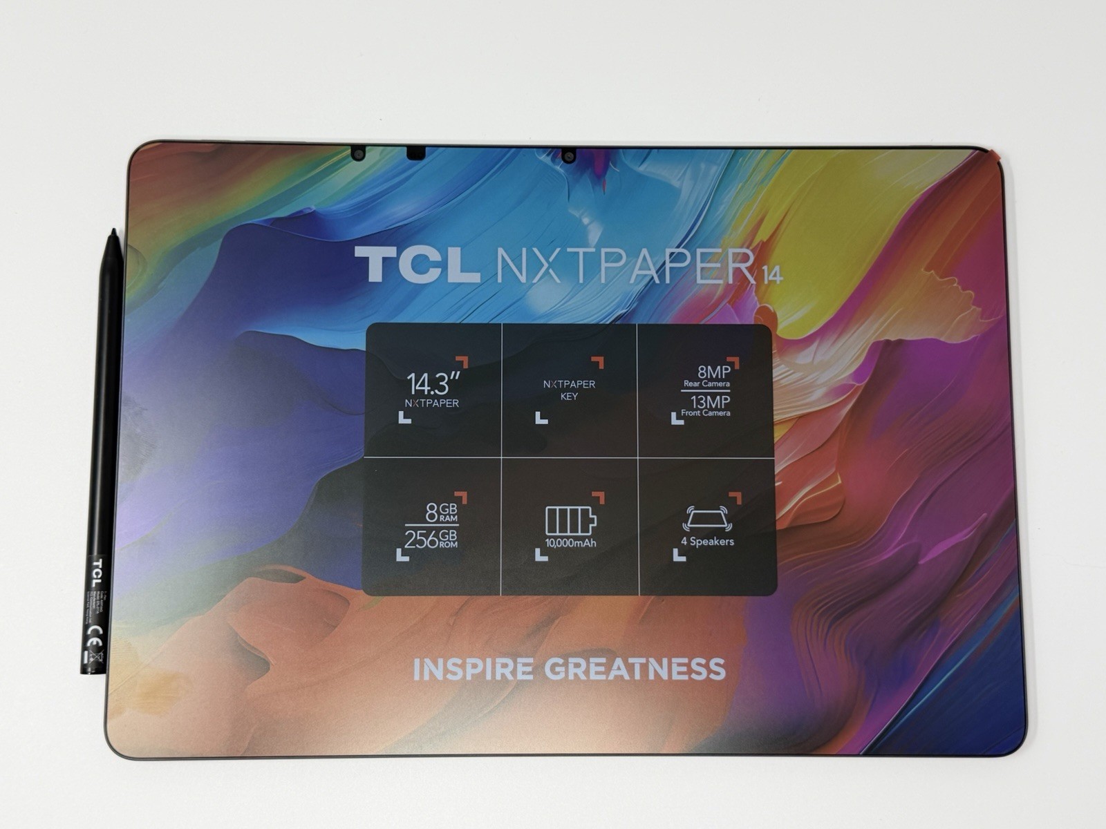 TCL NXTPAPER 14 Tablet PC 256GB 14.3in Full-color NxtPaper 2.4K 3-in-1 VersaView