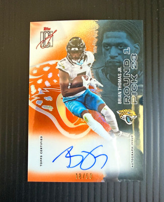 Topps 2025 Signature Class Brian Thomas Jr. Jaguars #79 Auto 18/50 *ON CARD AUTO