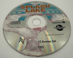 Splash Lake TurboGrafx-CD 1992 &ndash; Water Damage / Untested