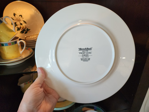 Platos de cena Villeroy And Boch Twist Alea Limone (cantidad 2) y platos de ensalada (cantidad 2) - Imagen 5 de 5