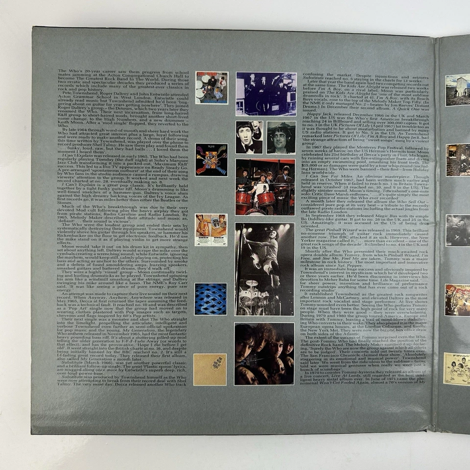 The Who Who's Better, Who's Best Vinyl LP EX/VG+ 1988 Compilation Record Album - Image 4 of 4