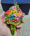 Retired Christopher Radko Breast Cancer 6" Flower Bouquet Ornament Signed 2005 — photo 5