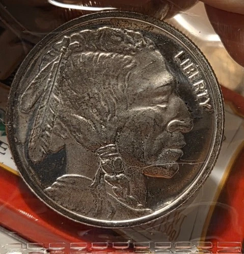 Silver 1 Troy oz Buffalo Indian Round .999