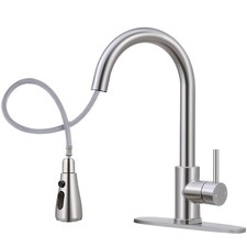 Kitchen Faucet with Pull Down Sprayer,Kitchen Sink Faucet with Sprayer and De...