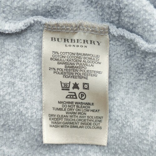 Burberry London giacca felpa donna full zip grigia piccola  - Foto 9 di 9