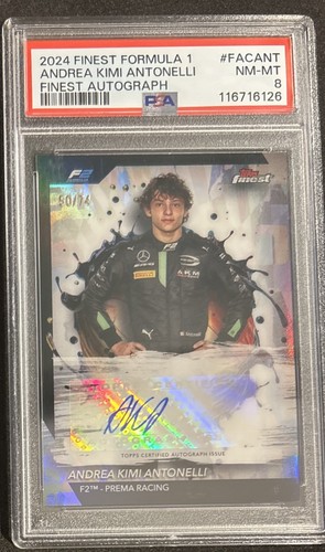 Andrea Kimi Antonelli #FAC-ANT 2024 Topps Finest Formula 1 Autograph card