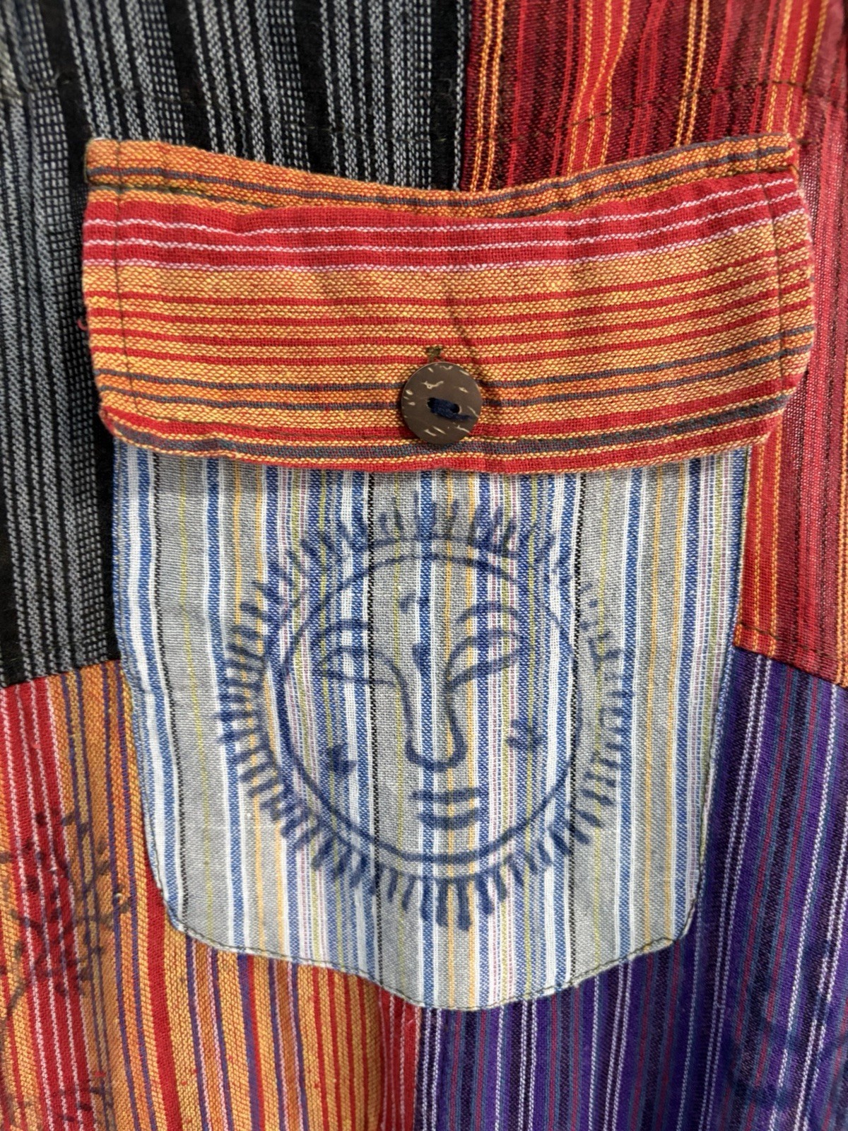 Rising International 100% Cotton Patchwork Overal… - image 3