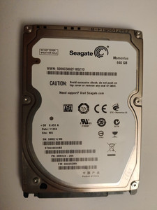 Seagate ST9640320AS 2.5" SATA HDD 640GB defekt