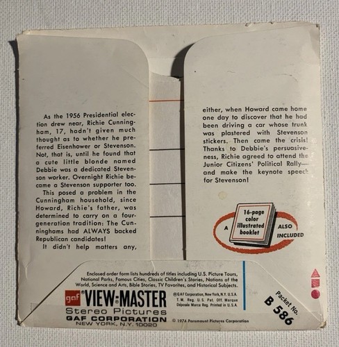 View-Master HAPPY DAYS - B586 - 3 Reel Set + Booklet (V2) - Picture 2 of 10