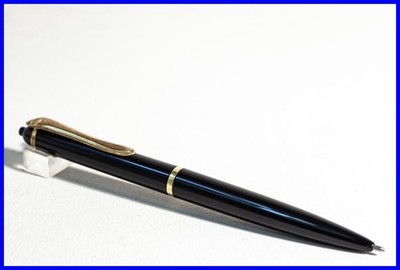 1960s GEHA 305 Druck Kugelschreiber in Schwarz & Gold mit neuer roter Mine