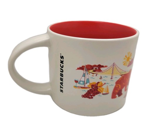 Starbucks Discovery Series California Coffee Mug 2024 Pink Red Aqua Green 14 Oz - Picture 5 of 11