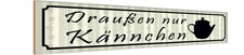 Holzschild 10x46 cm draußen