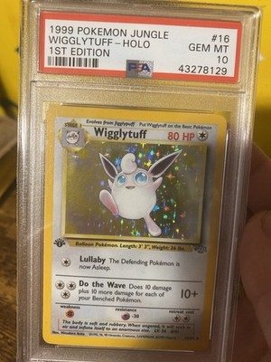 PSA 10 First Edition Wigglytuff Holo GEM MINT Extremely Hard To