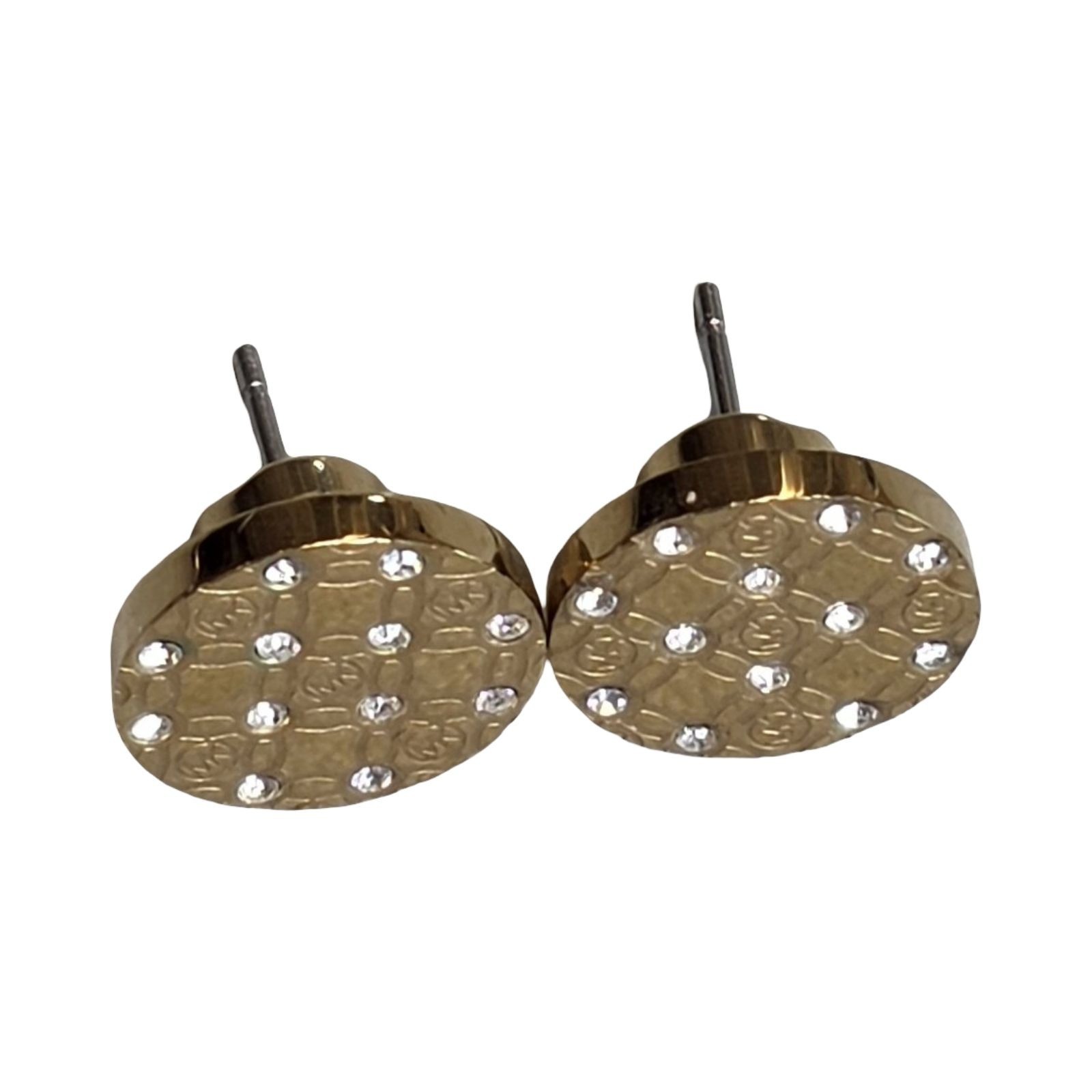 Michael Kors Gold Tone Stud Earrings thumbnail 2
