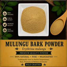 Mulungu Bark Powder Erythrina mulungu Wild Crafted Herbal Powder  USA Ship