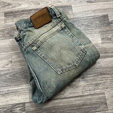 WRANGLER Straight Leg High Rise Light Wash Blue Denim Jeans Men's Size 30 X 32