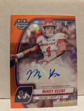Mikey Keene 2024 Bowman Chrome University Orange Refractor Auto /25 1st Rookie