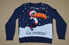Guinness Toucan Christmas Jumper Crew Neck  100% Cotton Size M Medium Brand New