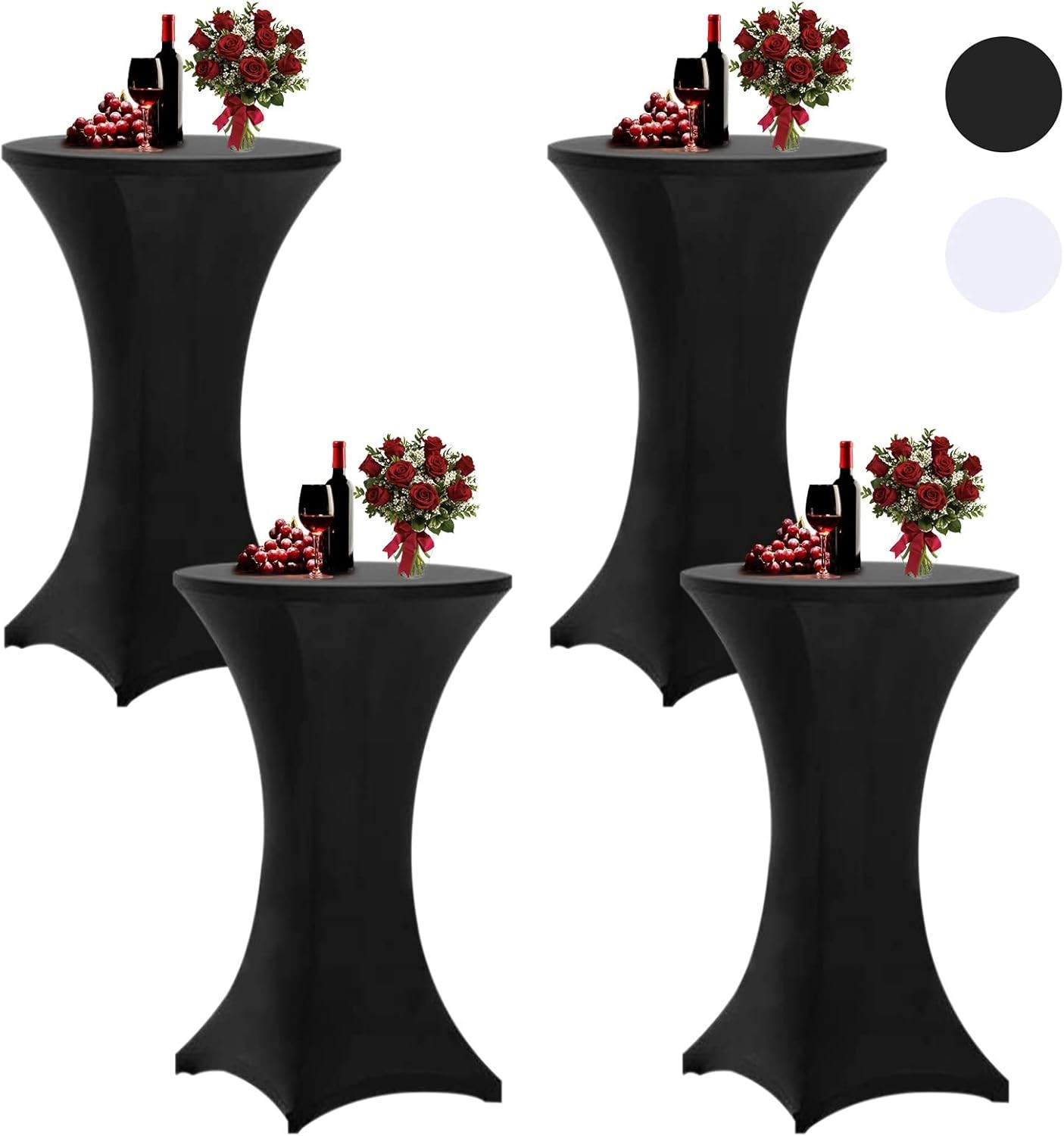 S - 4 Pack 32x43 32x43inch 4 Pack, Black