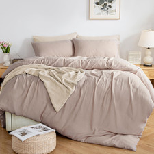 Mildly Muslin Duvet Cover Twin - 100 Washed Cotton Linen Like Gauze Comforter