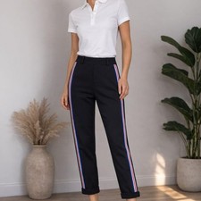 Black smart sports-style crop joggers by Cherry Koko Size S 8