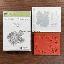 HEARTFELT BLOOMS Stampin Up Stamp Set NEW 147202 SYMPATHY DISTINKTIVE BACKGROUND