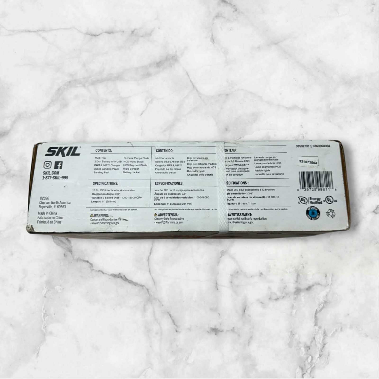 SKIL PWRCORE 12v Brushless Oscillating Multi Tool Kit W/ Battery & Charger NEW