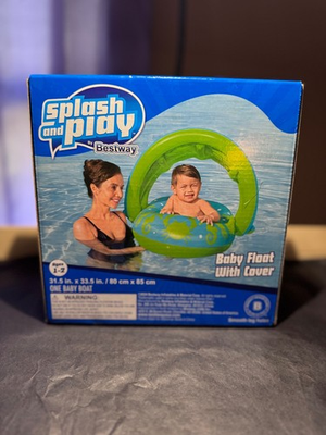 #ad #ad Splash and Play Baby Care Seat GREEN BLUE Swimming Float New In Box $7.99